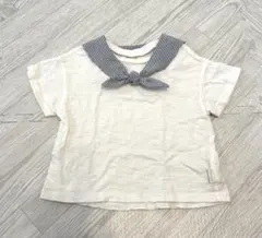 familiar セーラー襟ストライプTシャツ 90 - メルカリ