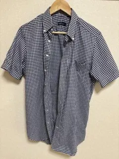 THE SUIT COMPANY ギンガムチェック 半袖シャツ Mのサムネイル