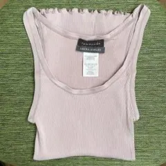 Laura Ashleyピンク タンクトップ M シルク混紡