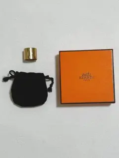 HERMES エルメス ツイリーリング シルバー系カラー スクエア