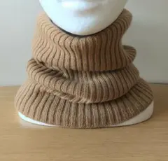 カシミヤ100%ロングネックウォーマー