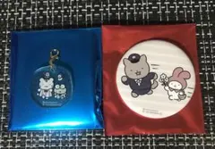 ホワイトタイガーとブラックタイガーサンリオコラボ缶バッジ&アクリルチャーム