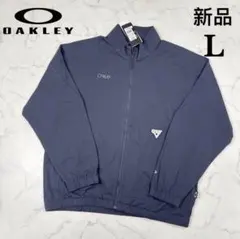 トレーニング・エクササイズ オークリー　長袖ジャージジャケット　Lサイズ　ネイビー
