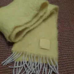 LOEWE マフラー　ロエベ　レモン色