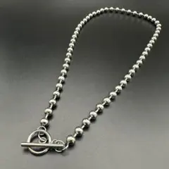 メンズ レディース マンテル ボールチェーン ネックレス 50cm n012e