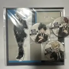 出久 緑谷・轟 焦凍・爆豪 勝己 スーツ缶バッジセットアクリルスタンド