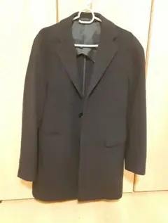 ◇美品　野海（noumi)チェスターコート　ネイビー　ビジネス　スーツのサムネイル