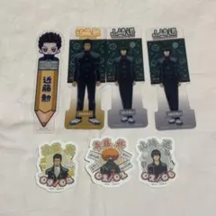 【新品】銀魂 銀八先生 真選組 近藤勲 山崎退 斉藤終 栞 モバイルステッカー