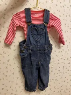 ベビー　オーバーオール  サロペット デニム
