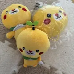 愛媛 こみきゃん ぬいぐるみ マスコット セット 3つ