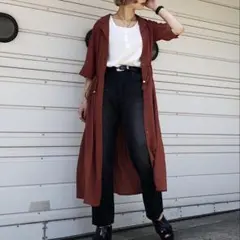 ページボーイのシャツワンピース