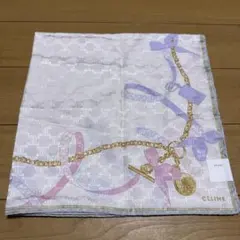 CELINE シルクハンカチ チェーンモチーフ