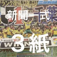 ジェフユナイデット千葉　J1昇格 日刊　ディリー　スポニチ ３紙セット