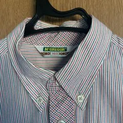 マックレガー　赤とグレーに近いブルーの色合いがいいレデース半袖シャツ