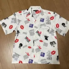 ciao 50s プリントオープンシャツ L