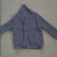 子供用 グレー カーディガン
