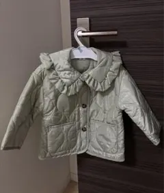 p.premier フリルトリムカラーキルティングアウター 90サイズ