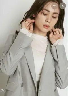 美品 snidel グロスダブルジャケット