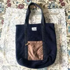 L.L.BEAN ボアトートバッグ LLビーン ネイビー