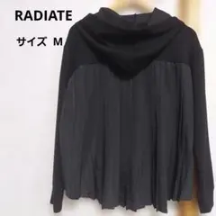 RADIATE ヤマダヤ　ブラックバックプリーツパーカー フード付き　サイズM