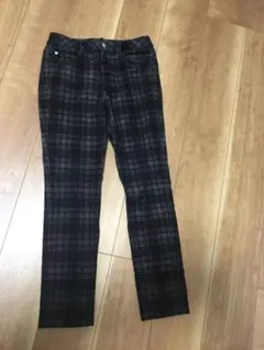 Aqua girl コーデュロイ　チェック　パンツ　s