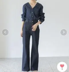 【U by SPICK&SPAN】LYA パッチポケットフレアデニム