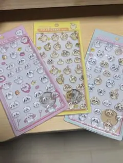 3D動物キャラクターシール3枚セット