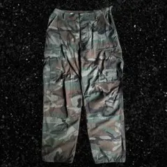 【米軍 BDU】カーゴパンツ ミリタリーパンツ リップストップ 迷彩