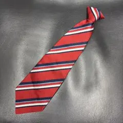 キッズ　赤 ストライプ ネクタイ