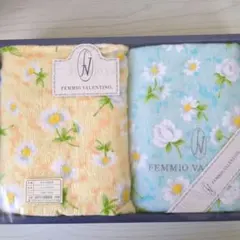 FEMMIO VALENTINO フェイスタオル 2枚 ３4cm×76cm 花柄