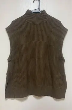 AZUL by moussy ハイネックニットベスト