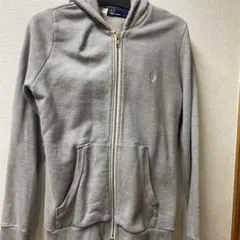 FRED PERRY フルジップ フード付きパーカー JP 8 グレー