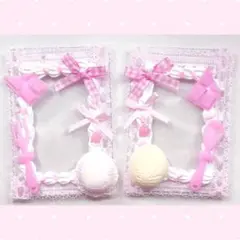 硬質ケースデコ ホイップデコ 量産型 平成女児 ピンク スイーツ トレカ チェキ