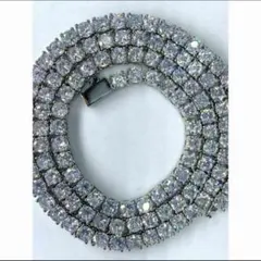 テニスチェーンネックレス　ジルコニア5ミリ　45cm