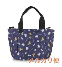 PAUL&JOEACCESSOIRES 2WAY トートバッグ ネイビー 猫のサムネイル