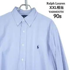78 90s 輸入古着 ラルフローレン ヤーマス オックスフォードシャツ XXL