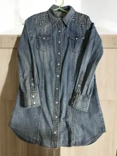 EGOISTE デニムシャツ スタッズ付き 未使用に近い