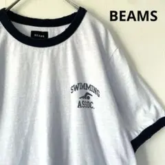 BEAMS ビームス　半袖　リンガーtシャツ　シャツ　古着　ダメージ加工　メンズのサムネイル