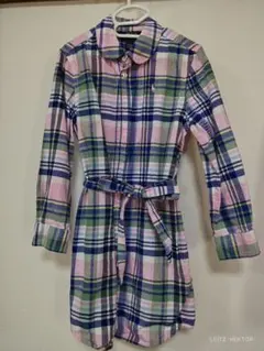 POLO チェック柄ワンピース 6号