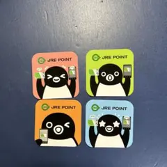 モバイルSuica × JRE POINT Suicaペンギン ステッカー　４種