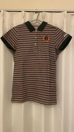 ジャックバニー　ポロシャツ　ゴルフ　レディース　0サイズ　オレンジ　グリーン