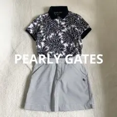 美品】 パーリーゲイツ セットアップ ボタニカル ポロシャツ スカート