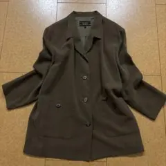 新品同様　Leilian15+ プラスハウス　上質　ジャケット　コート　ゆったり