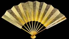 舞扇/仕舞扇 能楽扇 京都十松屋 福井芳敏 金色松梅図
