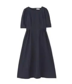 【新品タグ付】サイドギャザーサマーワンピース　ナチュラルビューティーベーシック