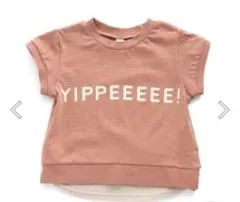 【新品未使用】apres les cours レイヤードロゴTシャツ　90