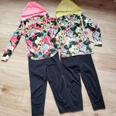 ​【6点セット】キッズ 水着 ラッシュガード 上下 100-120cm