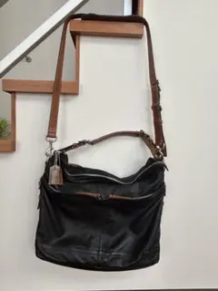 COACH コーチ ハリソン レザーショルダーバッグ 2WAY