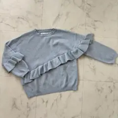 ZARAKIDS ライトブルーフリルニット サイズ116cm