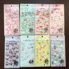 新品8点セットサンリオキャラクター シール ボンボンドロップシール シナモロール